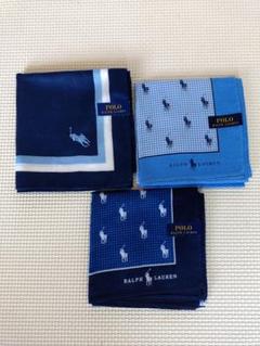 【SALE❤】ラルフローレンハンカチ３枚セット❢