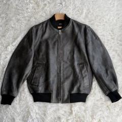 ザラ ボマージャケット リアルレザー カウレザー ヴィンテージ