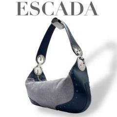 希少 ESCADA エスカーダ☆ラインストーン ホーボー ワンショルダーバッグ
