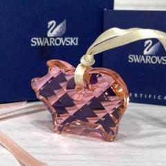スワロフスキー ペンダントトップ オーナメント 幸運を呼ぶ豚