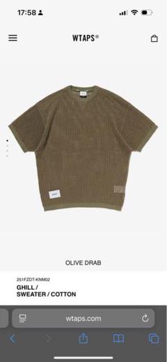 P*7様 wtaps 25SS GHILL オリーブ　試着のみ wtaps 25SS GHILL オリーブ 試着のみ - メルカリ