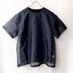 タグ付き✨ルシェルブルー　リステア　オーガンジー　レイヤードTシャツ 38 黒のサムネイル