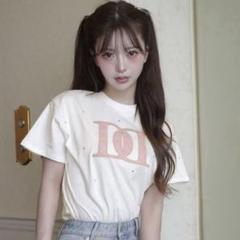 Darich キルティングアップリケビジューTシャツ ホワイト - メルカリ
