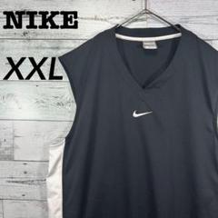 NIKE ナイキ センターロゴ刺繍入り バスケシャツ ブラック XXL