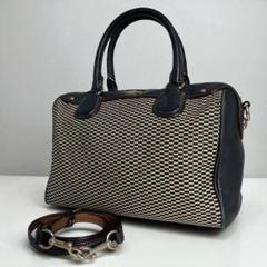 【美品】コーチ ミニ ベネット 2way ショルダーバッグ キャンバス×レザー 美品✨ コーチ ミニ ベネット 2way ショルダーバッグ キャンバス