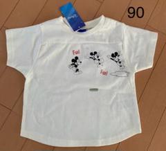 ミッキー アニメション プリント Tシャツ 90