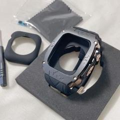 高級メタルケース Apple Watch 45/44mm バンド カバー 付き