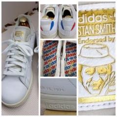 【新品24.5cm】adidas｜スタンスミス｜オフホワイト/レッド/ゴールド 楽天市場】アディダス スタンスミス レッド（靴）の通販