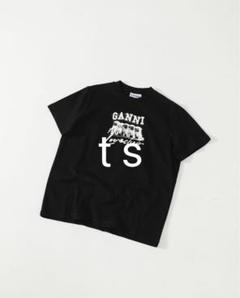 GANNI ブラック Tシャツ - メルカリ