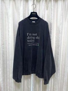 VETEMENTS 23SS Not Doing Crewneck Sweat