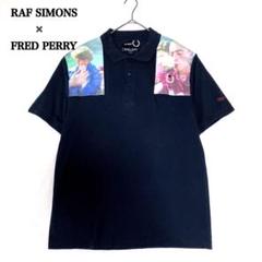 RAF SIMONS FRED PERRYラフシモンズフレッドペリーポロシャツ Fred Perry × Raf Simons の Oversized Printed Polo Shirt｜ろち