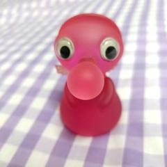 ピンク色キャラクター眼鏡置き