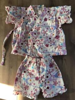 花柄コットン甚平