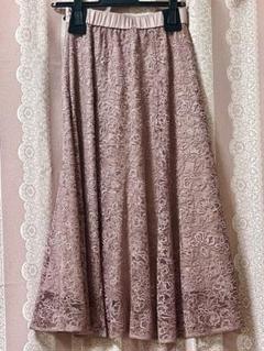 新品Fleur by LAISSE PASSÉ レースフレアスカート ピンク36
