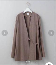 ビューティーアンドユース　6 ROKU STRIPE JACKET ノーカラー BEAUTY&YOUTH UNITED ARROWS（ビューティーアンドユース