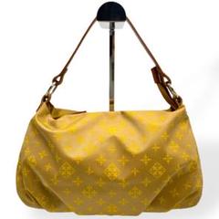 美品　Russet ラシット　ハンドバッグ　ナイロン　レザー　イエロー