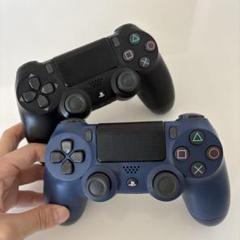 PS4 ワイヤレスコントローラー DualShock 4 ブラックとネイビー