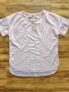 新品！お揃い！　GAP KIDS 薄ピンク刺繍半袖ブラウス　xxl（日本160）