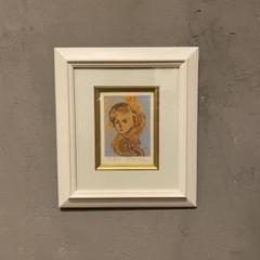 【高い素材】 初恋 永瀬義郎作 アート エディションナンバーに入り 絵画額装品 絵画