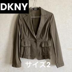 DKNY】ダナキャランニューヨーク☆テーラードジャケット☆カーキ