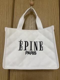 EPINE PARIS ブックトートバッグ ホワイト EPINE PARIS QUILTING BAG BOOK WHITE (宝島社ブランドムック
