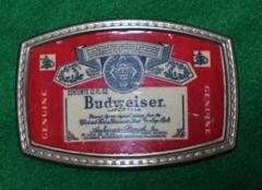 レア ヴィンテージ バックル バドワイザー 新品 budweiser NIB 2 90s バドワイザー ベルト ヴィンテージ 極厚革 6mm 立体バックル
