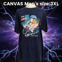 CANVAS BIGサイズ tシャツ Men's 3XL 紺 US古着