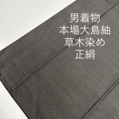 ZF-1169 大島紬 本場 横双 正絹 高級 逸品 希少 miyagawa-kimono_sb13936