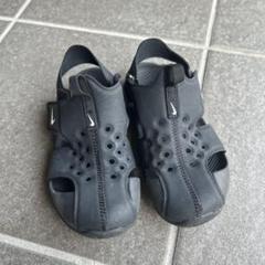 Nike ブラック サンダル　19センチ