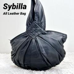 紬好き。美品!!Sybilla レザー ハンドバッグ SYBILLA(シビラ) / ハンドバッグ/レザー/ブラック | 中古品の