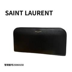 【美品】SAINT LAURENT ブラック長財布 Yves Saint Laurent ブラック長財布 - メルカリ
