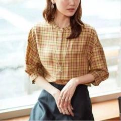 ANAYI ビスコース　チェックブラウス　シャツ　チェック　シャツ　Ｍ