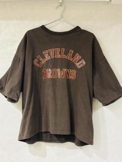 NFL Cleveland BROWNS ワイドシルエットTシャツ XLサイズ