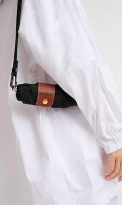 Longchamp x D’heygere 傘 折り畳み ブラック LONGCHAMP（ロンシャン）の「LONGCHAMP × D'HEYGERE 傘