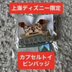 上海ディズニーランド カプセルトイ ピンバッジ チップ デールのサムネイル