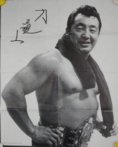 力道山参加の日本プロレスポスター ポスター「プロ・レスリング 日本選手権大試合 力道山対木村政彦