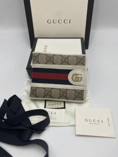 美品‼️グッチ 二つ折り財布 オフディア GGマーモントシェリーライン