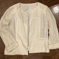 タグ付未使用品☆ レリアン ラメ入りレーヨン麻 ノーカラージャケット 13サイズ ノーカラージャケット|レリアン | レリアン公式オンラインストア