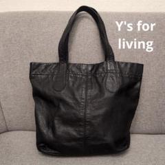 Y's for living レザートートバッグ ブラック