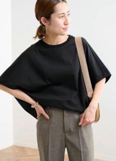 FRAMeWORK スムースコクーンプルオーバー　ブラック　新品未使用タグ付き ≪追加≫スムースコクーンプルオーバー（Tシャツ/カットソー