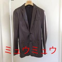 直営店ミュウミュウ MIU MIUレザージャケットのサムネイル