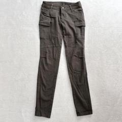 v87 mot rachic カーゴパンツ スキニー 茶系 ストレッチ 36のサムネイル