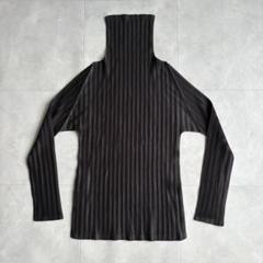 プリーツプリーズの長袖トップス　黒 美品 99ss プリーツプリーズ vintage PLEATS PLEASE イッセイ