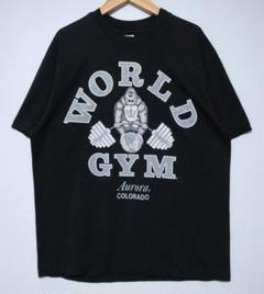 最終値下☆希少☆90's WORLD GYM ワールドジム　ナイロンスタジャン 最終値下☆希少☆90's WORLD GYM ワールドジムナイロンスタジャン