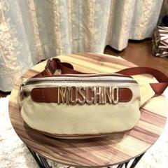 2025年激安 良品✨MOSCHINO レザー ナイロン ウエストポーチ モスキーノ バッグ
