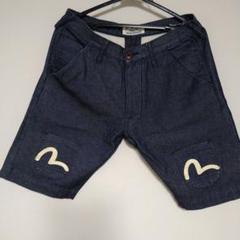 美品！EVISU エビス 0069 カモメペイント ハーフショートデニムパンツ 美品！EVISU エビス 0069 カモメペイント ハーフショートデニム