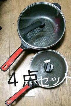 ⚠️中古品⚠️ベルフィーナ ダイヤモンドマルチパン4点セット