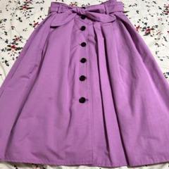 JILL STUART パープル フレアスカート サイズ0