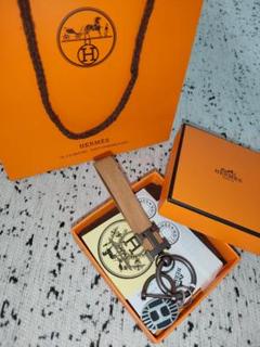 【美品】HERMES キーホルダー 　キーリング 男女兼用
