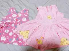 花柄 夏 ワンピース2枚セット 女の子 ベビー 90